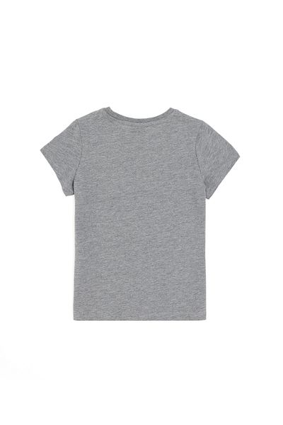 U.S. Polo Assn. Boy's Gray Melange Crew Neck T-Shirt 50298086-Vr086