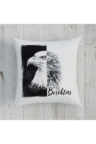 Taç Pernă cu licență Beşiktaş Eagle Pernă din bumbac 40x40