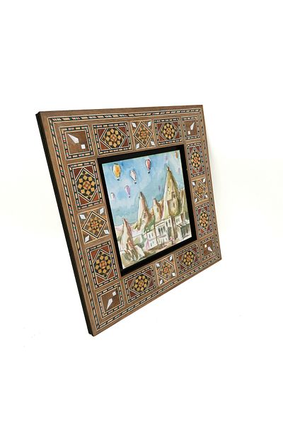 Sadrazam Cappadocia Printed Mdf Table 20X20 Krt-115