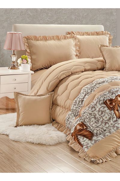 Generic Comforter Set 4 Piece Single Size Elegant Bedspread Lightweight Comforter Suitable for All Seasons