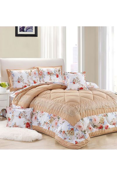 Generic Comforter Set 4 Piece Single Size Elegant Bedspread Lightweight Comforter Suitable for All Seasons