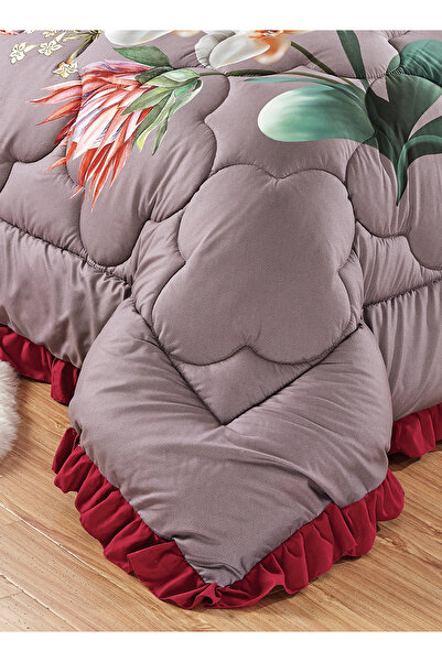 Generic طقم لحاف مكون من 4 قطع بمقاس واحد، ملاءة سرير أنيقة وخفيفة الوزن، مناسب لجميع المواسم