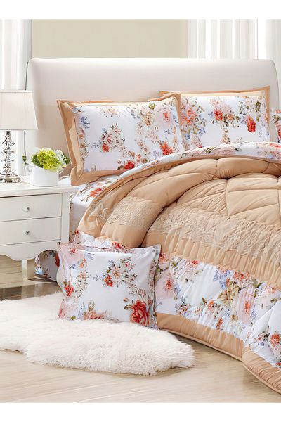 Generic Comforter Set 4 Piece Single Size Elegant Bedspread Lightweight Comforter Suitable for All Seasons