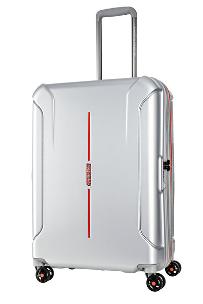American Tourister TECHNUM HARD SPINNER LARGE 86 CM ALLUMINIUM TSA