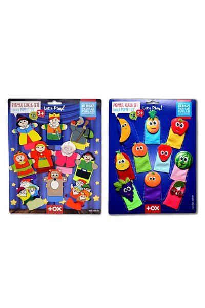 Tox 2 Set - 20 Pieces Fairy Tale Heroes And Fruits Finger Puppet T105 T225
