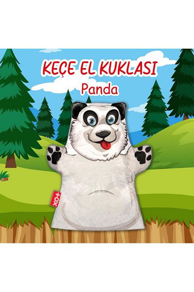 Lisinya Panda Wild Animals Felt Hand Puppet T128, Educational Toy