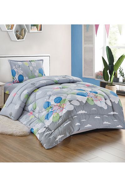 Generic 3 Piece Single Crib Bedding Set, Lightweight Comforter, Suitable for All Seasons
