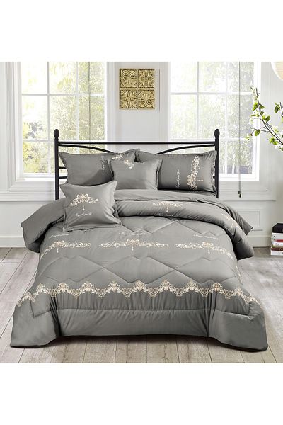 Generic Comforter Set 4 Piece Single Size Elegant Bedspread Lightweight Comforter Suitable for All Seasons