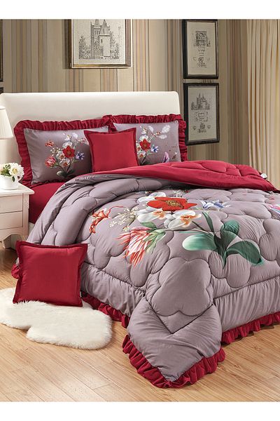 Generic Comforter Set 4 Piece Single Size Elegant Bedspread Lightweight Comforter Suitable for All Seasons