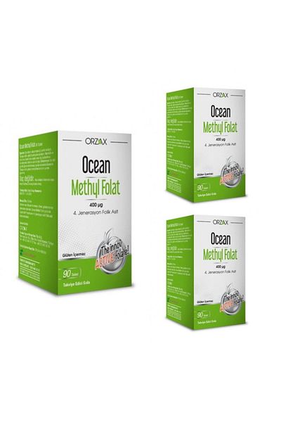 Ocean Ocean Methyl Foil 400 Mcg 30 Tablets X3 Pieces