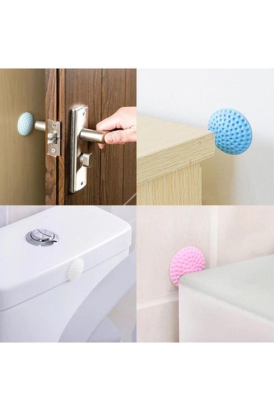 Hayveys 4 Pcs Silicone Door Handle Wall Protector Bumper Door Stopper
