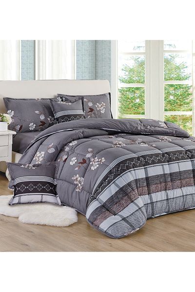 Generic Comforter Set King Size 6 Pieces Comforter Set Twin Unisex Bedding Set