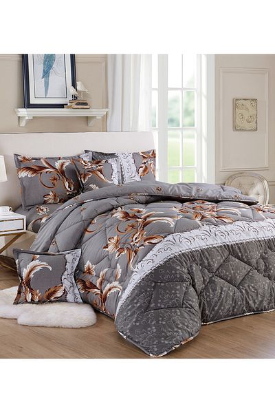 Generic Comforter Set 4 Piece Single Size Elegant Bedspread Lightweight Comforter Suitable for All Seasons