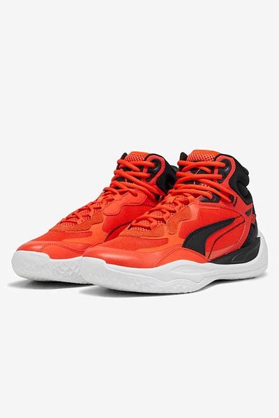 Puma Ανδρικά παπούτσια Basketball Playmaker Mid Shoes - 377902 -12 Red