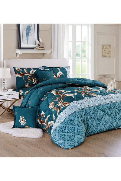 Generic Comforter Set 4 Piece Single Size Elegant Bedspread Lightweight Comforter Suitable for All Seasons