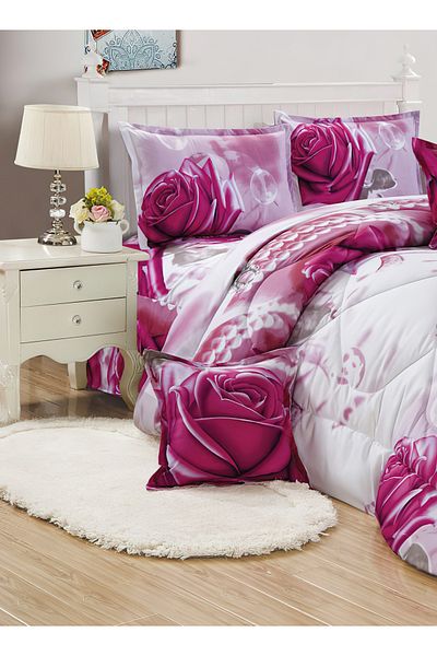 Generic Comforter Set 4 Piece Single Size Elegant Bedspread Lightweight Comforter Suitable for All Seasons