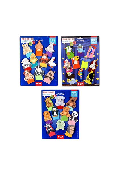 Tox 3 Set - 30 Pieces Tox Pets, Wild and Flying Animals Finger Puppet T772 T782 T222