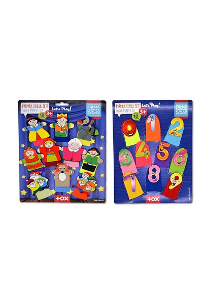 YONCA MODA 20 Pieces Fairy Tale Hero and Figure Finger Puppet Set - Set of 2