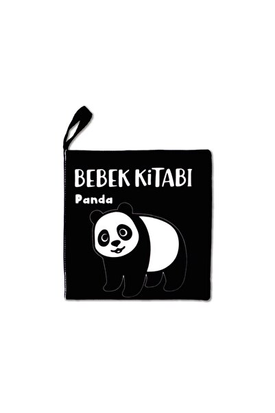 Tox Siyah Beyaz Vahşi Hayvanlar Kumaş Sessiz Kitap T138 - Bez Kitap , Eğitici...