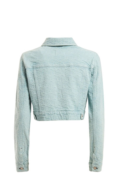Guess Cube Crop Women's Jean Jacket W2Pn47D4S32