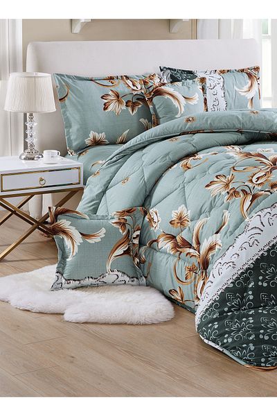 Generic Comforter Set 4 Piece Single Size Elegant Bedspread Lightweight Comforter Suitable for All Seasons
