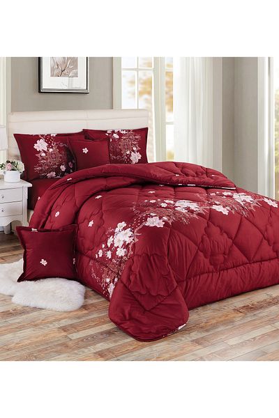 Generic Comforter Set 4 Piece Single Size Elegant Bedspread Lightweight Comforter Suitable for All Seasons