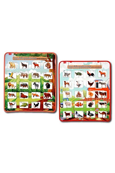 Tox 2 Set - 80 Pieces Pet and Wild Piece Assembling Game Felt Velcro Wall Boa...