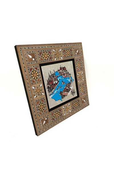 Sadrazam Masa MDF imprimata Istanbul Strait si Golden Horn 20x20 Krt-31