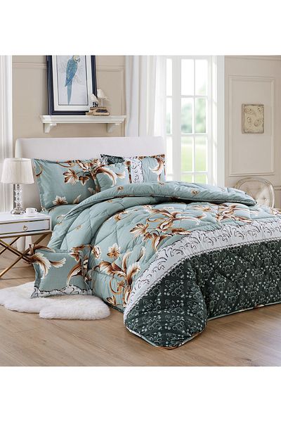 Generic Comforter Set 4 Piece Single Size Elegant Bedspread Lightweight Comforter Suitable for All Seasons