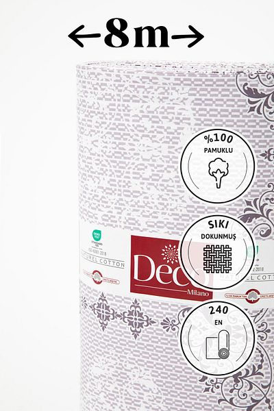 FAVORA Royal 63 - Purple Akfil Μετρητικό Ύφασμα Παπλωματικής, 100% Βαμβάκι, 8 μέτρα