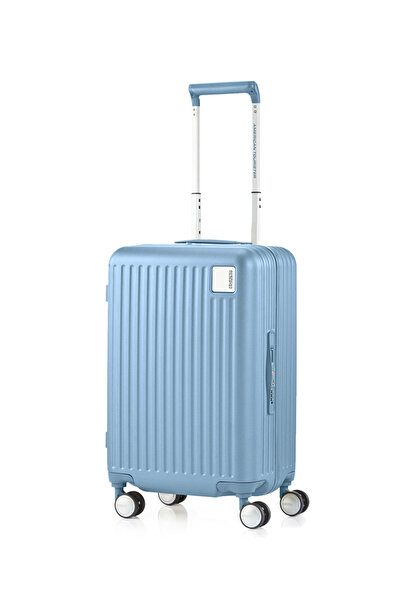 American Tourister كابينة دوارة صلبة من LOCKATION مقاس 55 سم باللون الأزرق
