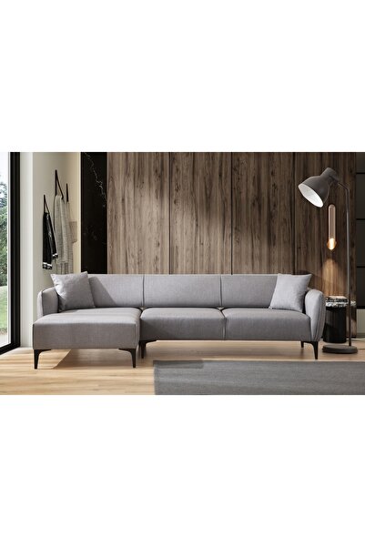 Vivense MİNİ BELLİSİMO KÖŞE KOLTUK, AÇIK GRİ, SOL KÖŞE