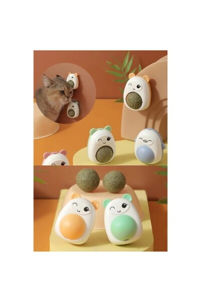 Roichil Cat Weed Lick Ball with Teddy Bear