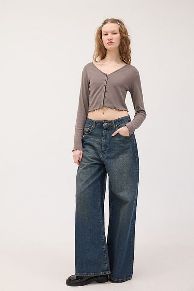 Addax Long Sleeve Buttoned Crop Cardigan H1666-T10