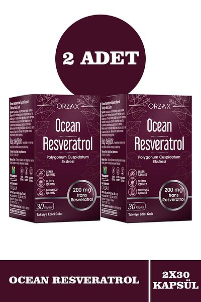 Ocean Resveratrol 200 Mg - 30 Capsules 2 Pieces
