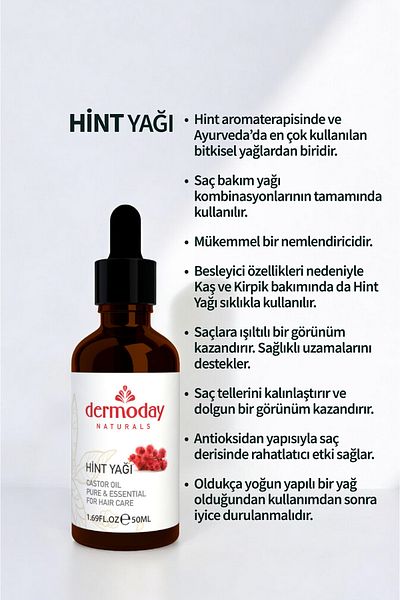 Dermoday Castor Oil - Castor Oil 50 ml