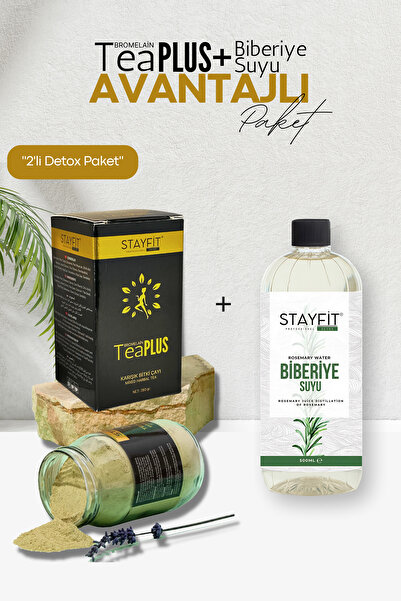 STAYFİT 45 Günlük Karışık Bitki Çayı + Biberiye Suyu Bromelain Ekstreli