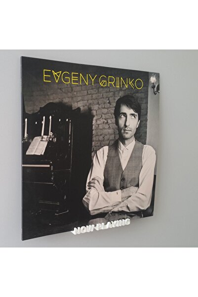 KİOfisi Plaklık - Plak rafı - Beyaz -Plak standı - NOW PLAYING - Plak rafı - Plak tutucu