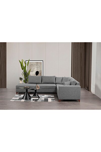 Vivense Masse Köşe Koltuk, Gri, Sol Köşe