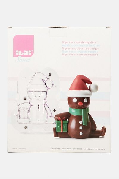 iBiLi Snowman 3d Magnetic Praline Mold, Transparent