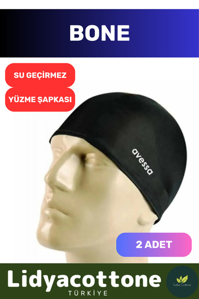 Lidyacottone Сilikonový plavecký čepec s elastickým lemem, vodotěsný plavecký...