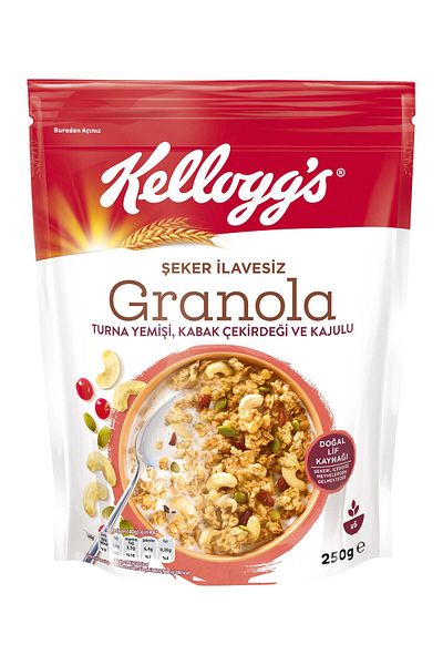 Kellogg's Granola Package Without Additions - Crane Food, Pumpkin Seeds and Cashew and Almond