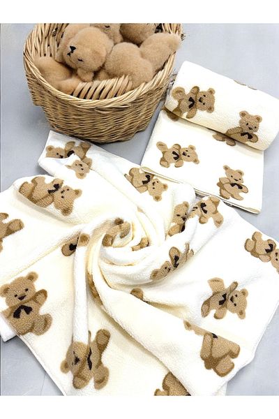 Cottella BEAR PATTERNED VELSOFT BLANKET