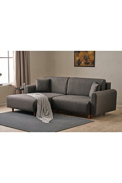 Vivense MANE YATAKLI KÖŞE KOLTUK, ANTRASİT, SOL KÖŞE