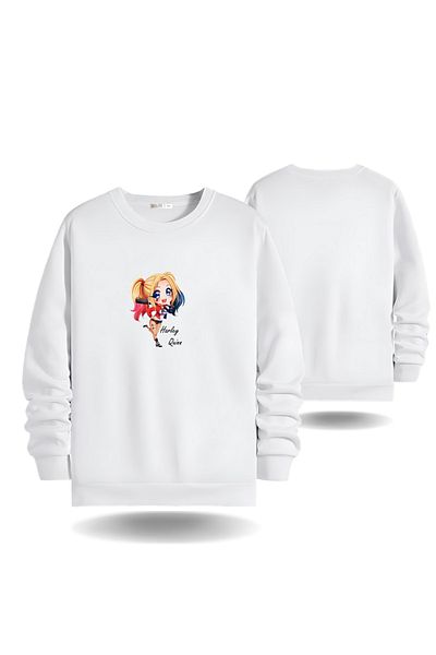 Gölge Store Joker Ziua Îndrăgostiților - Hanorac pentru femei Slimfit cu gât crew 7003K