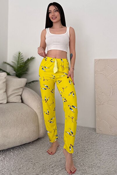 Genel Markalar Kadın Süet Tweety Desenli Pijama