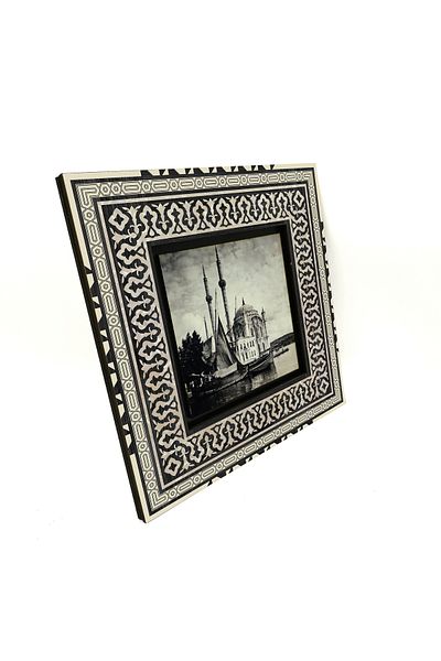 Sadrazam Fotografie Moscheea Ortaköy, pictură MDF imprimată din anii 1920 20x20 Krt-37