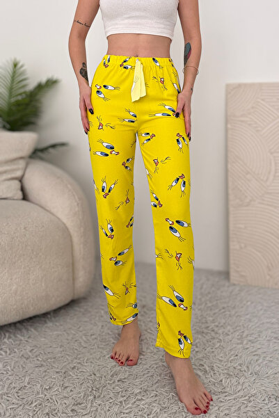 Genel Markalar Kadın Süet Tweety Desenli Pijama