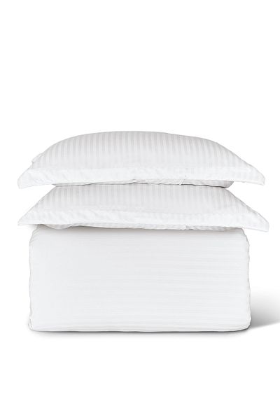 Generic طقم لحاف ناعم مخطط من Sleep Night، مقاس كينج (220×240 سم)، 6 قطع، بنمط مخطط
