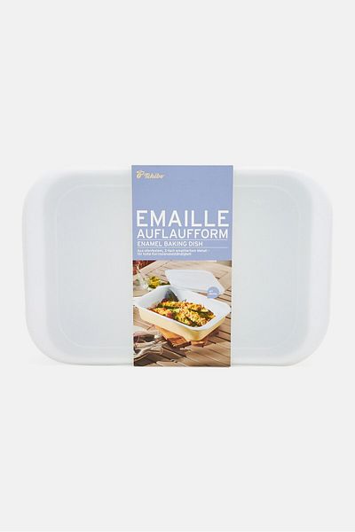 Tchibo Casserole Enamel Baking Dish, Yellow